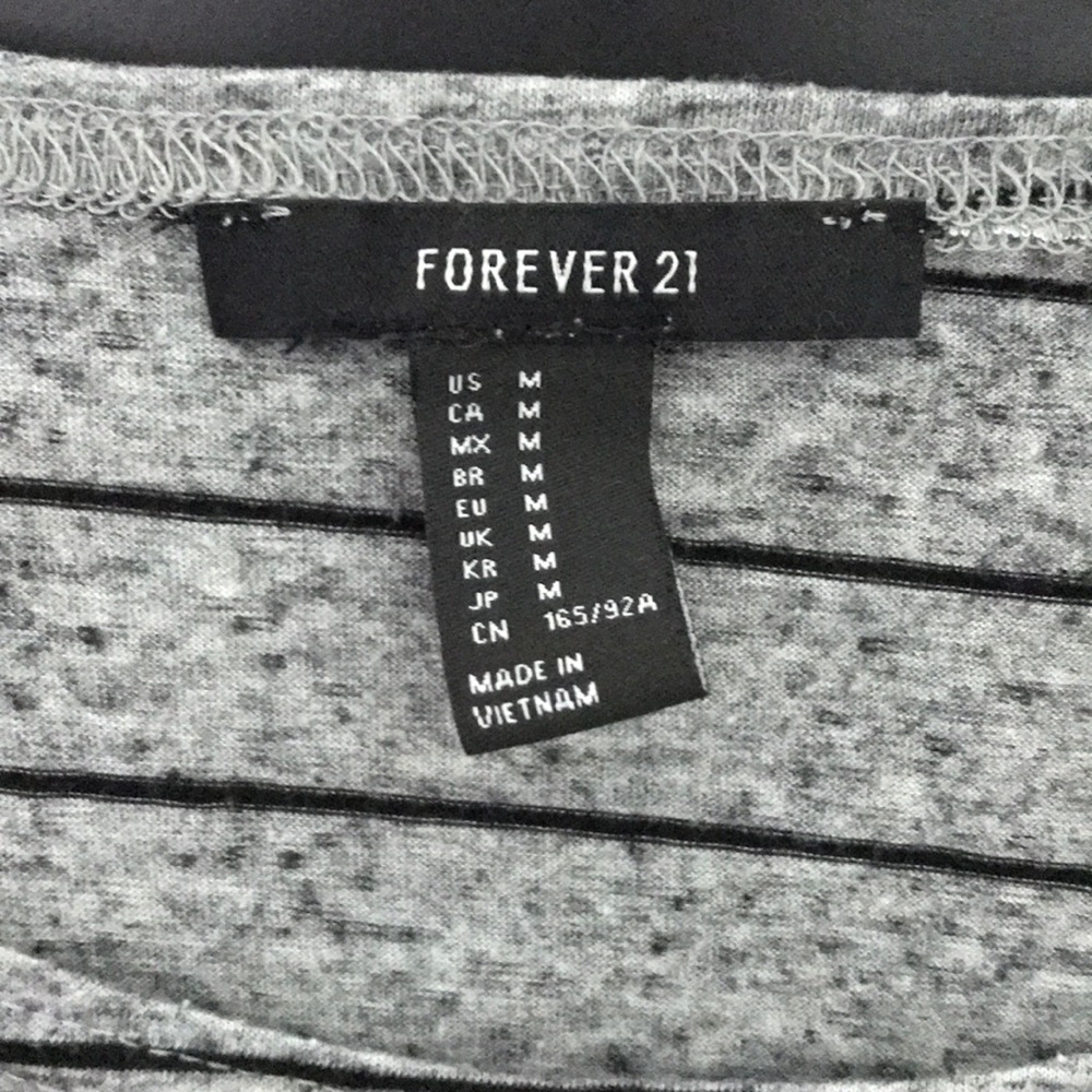 Forever 21 Boxy Stripped Sailor Oversized Shirt - Picture 3 of 4